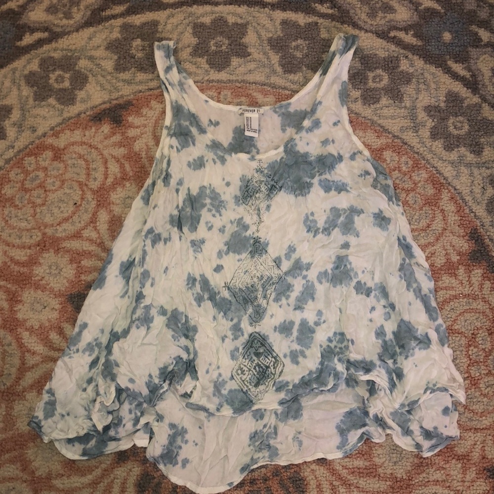 Boho Tank- Design w/ Tyedye